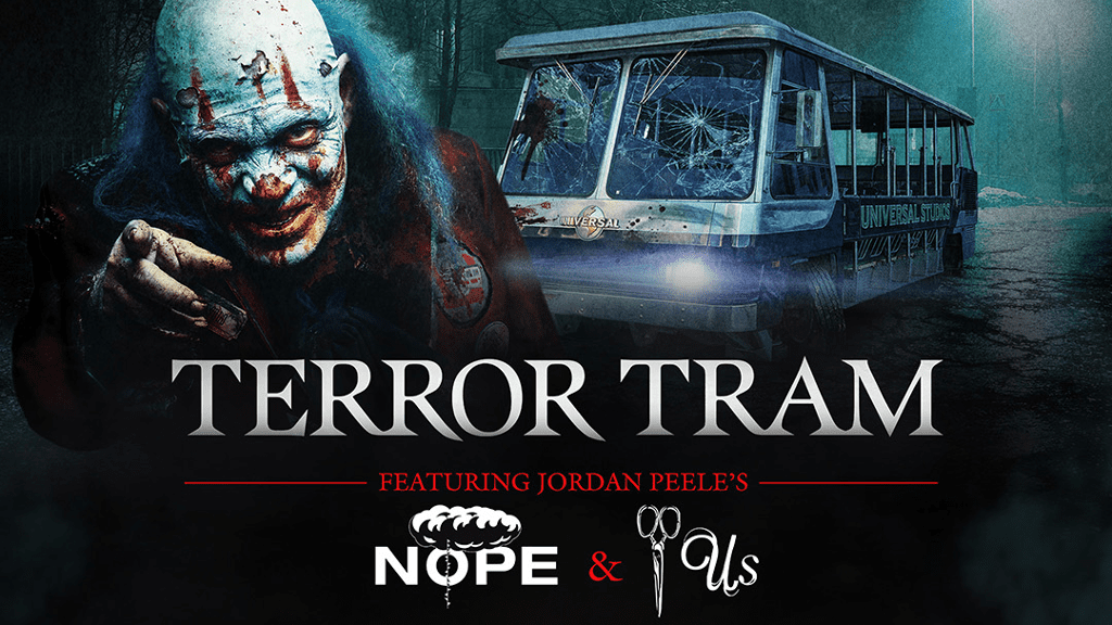 Terror Tram at horror nights scary clown