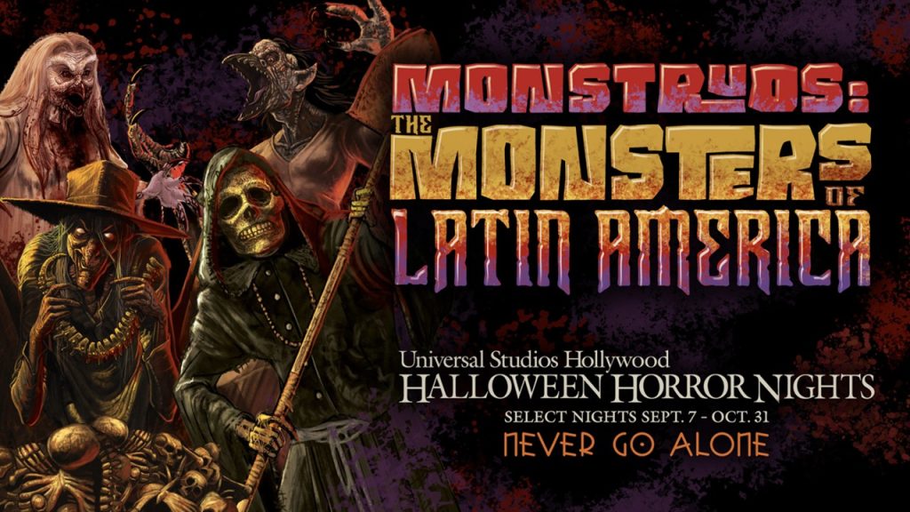 Monstruos maze flyer for Halloween Horror Nights 2023