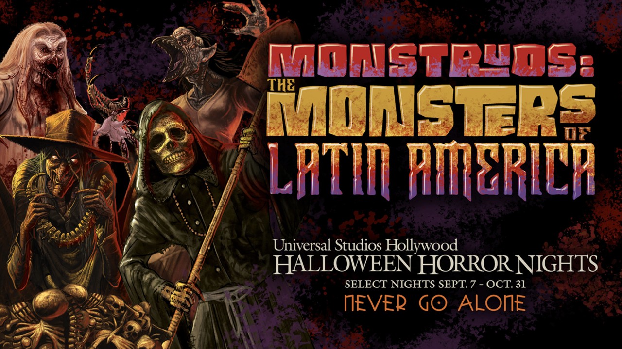 Monstruos maze flyer for Halloween Horror Nights 2023