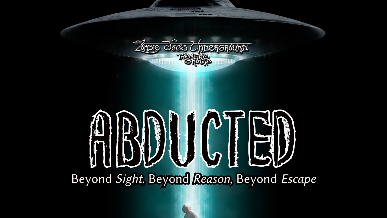 Abducted show flyer with spaceship