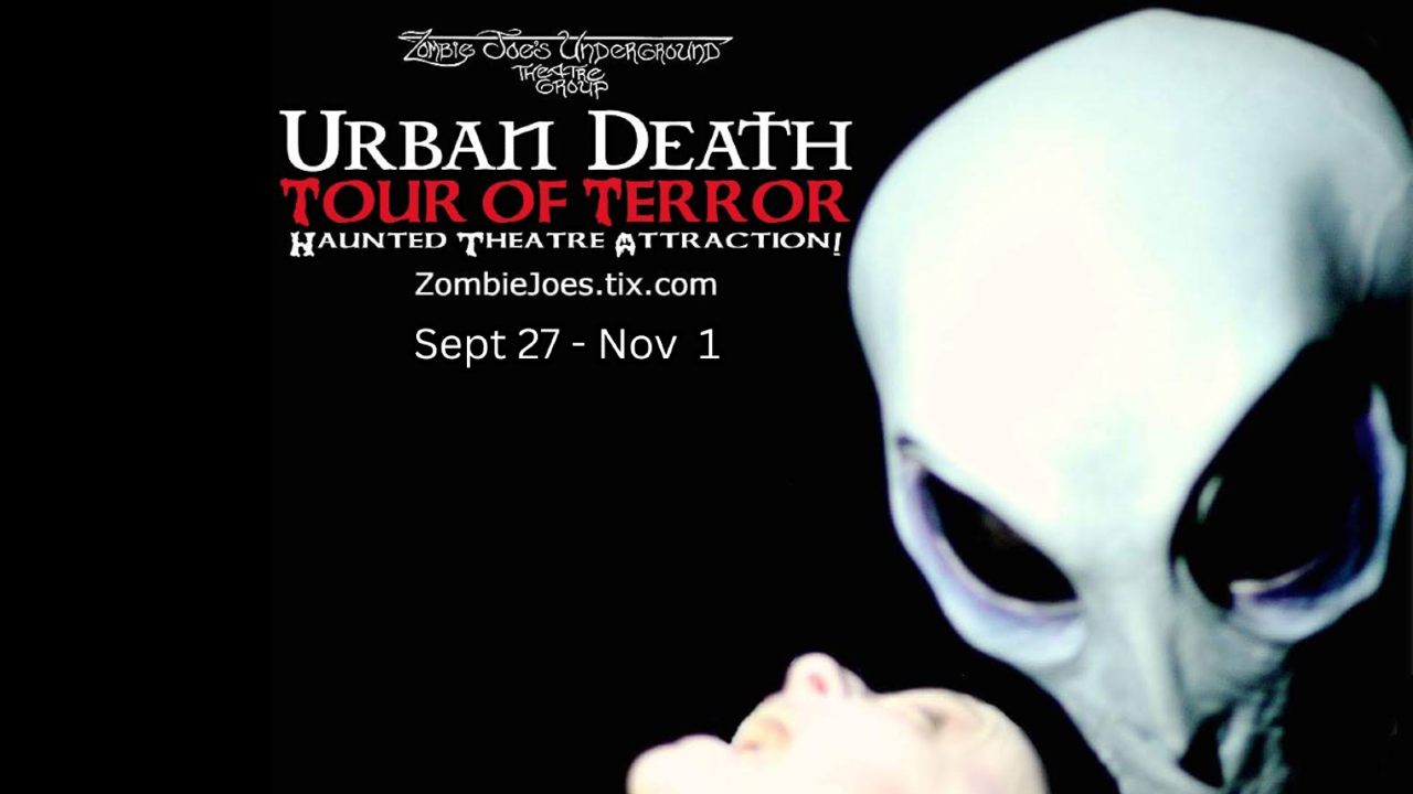 Urban Death flyer with Alien character