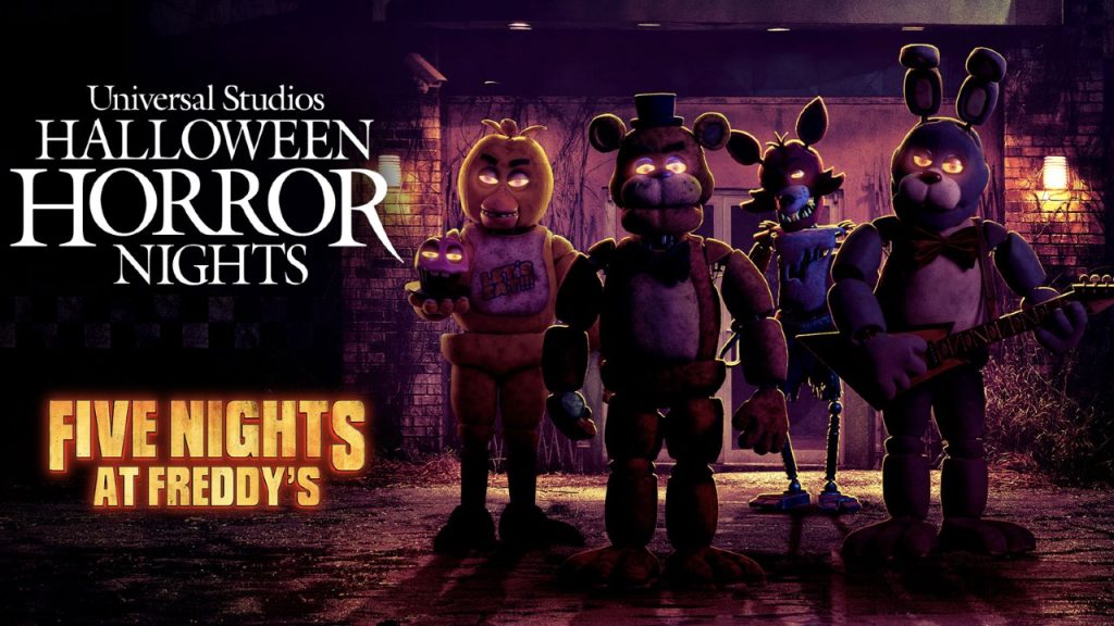 Five Nights at Freddy's Halloween Horror Nights banner