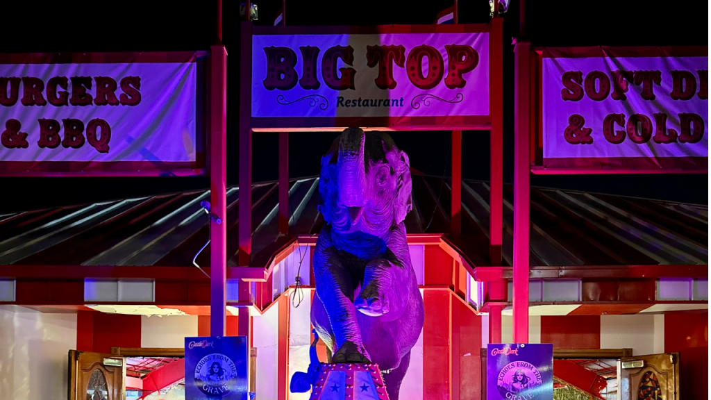 Castle Dark Big Top Lounge Facade