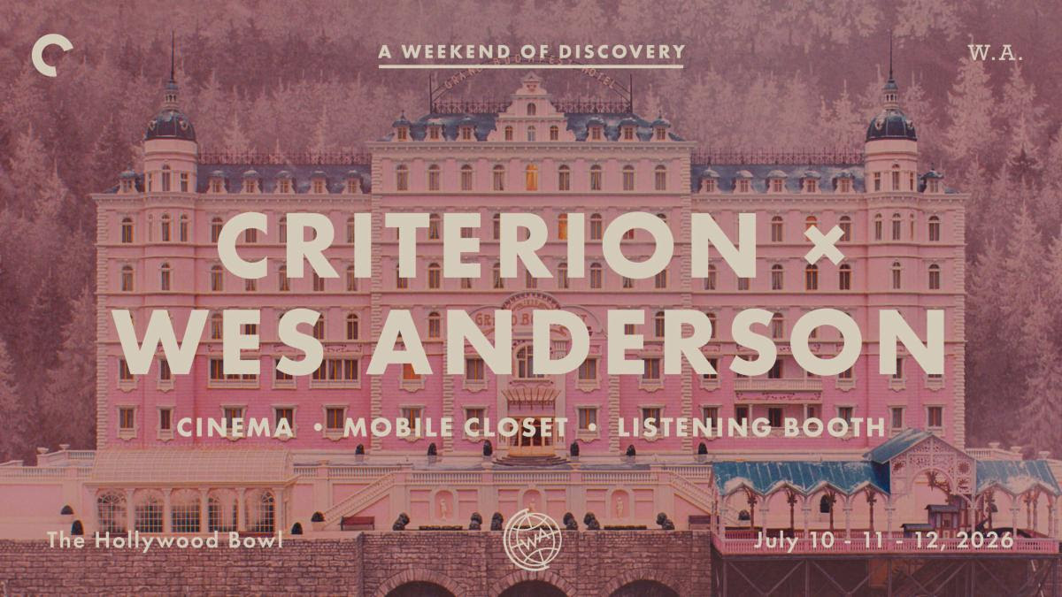 Critereon x Wes Anderson Weekend of Discovery July 10-12 Flyer